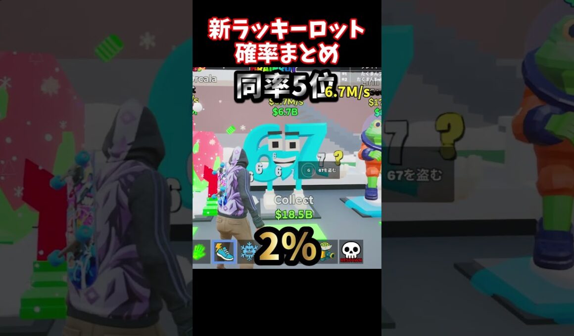 【最新版】ラッキーロット シークレット確率完全まとめ【ブレインロット】【フォートナイト】