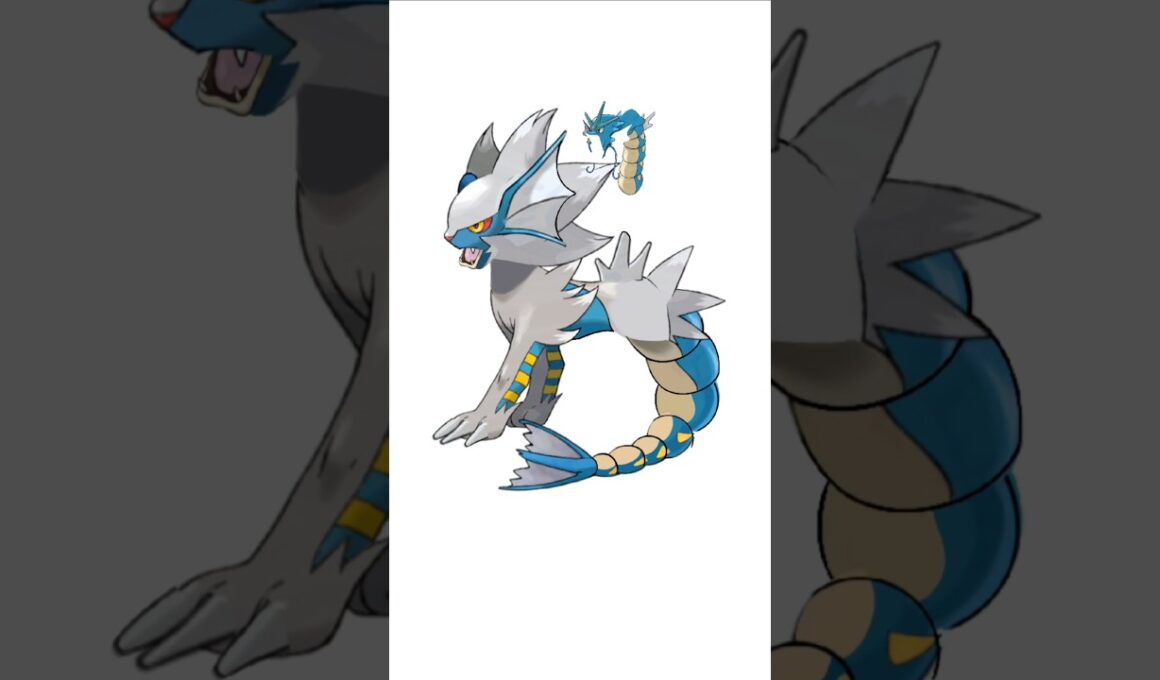 レントラー＋ギャラドス。マーライオン　#ポケモンフュージョン #改造ポケモン  #伝説のポケモン #メガギャラドス #色違いポケモン