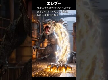 【エレブー】ポケモン図鑑の説明文だけでAIにリアルなモンスター作らせてみた【エレキブル】