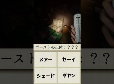 このゴーストの正体が分かりますか？ #phasmophobia #ファスモフォビア #ファズモフォビア #むにエル