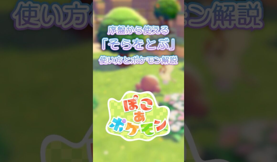 【ぽこあポケモン】そらをとぶのやり方を解説！序盤からポッポを捕まえて飛びまくろう