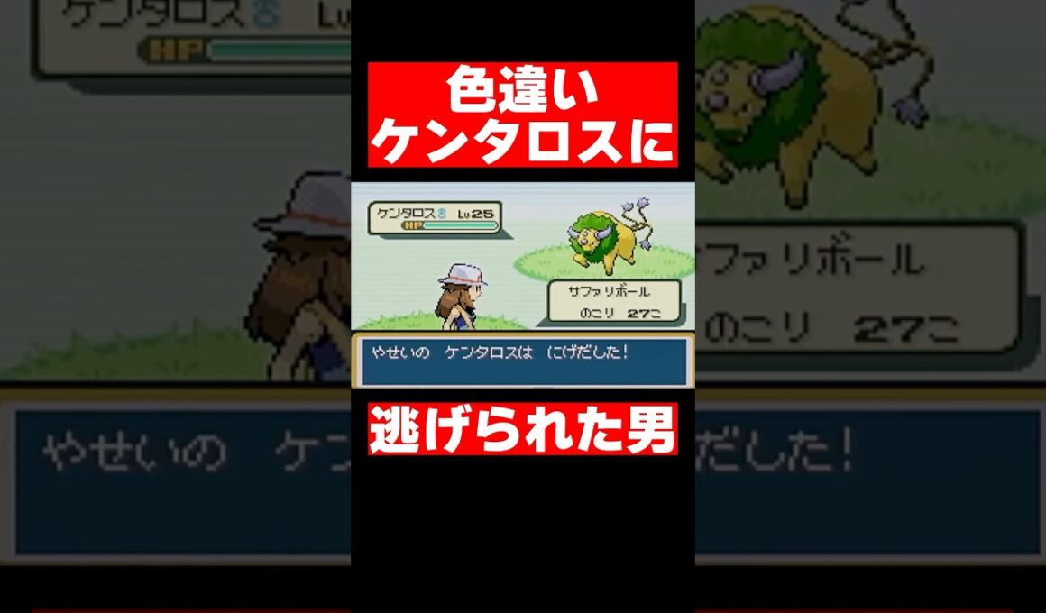 色違いケンタロスに逃げられた男【ポケモンFRLG】