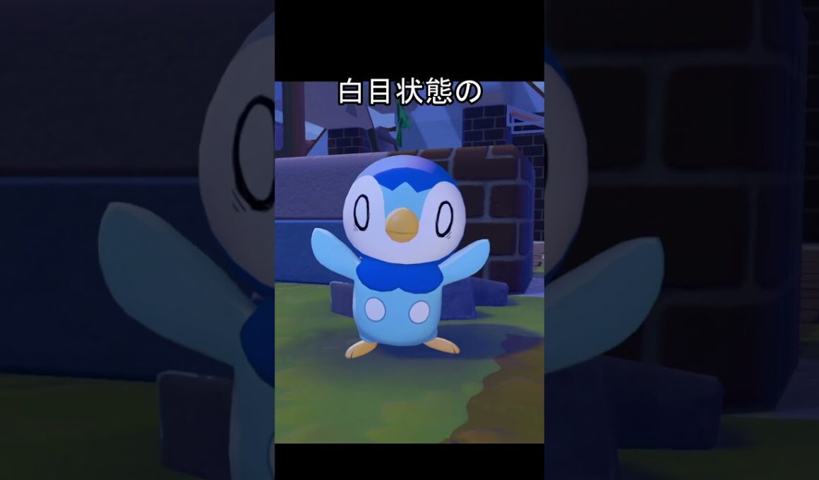 白目状態のポッチャマ #ポケモン #ぽこあポケモン #ポッチャマ