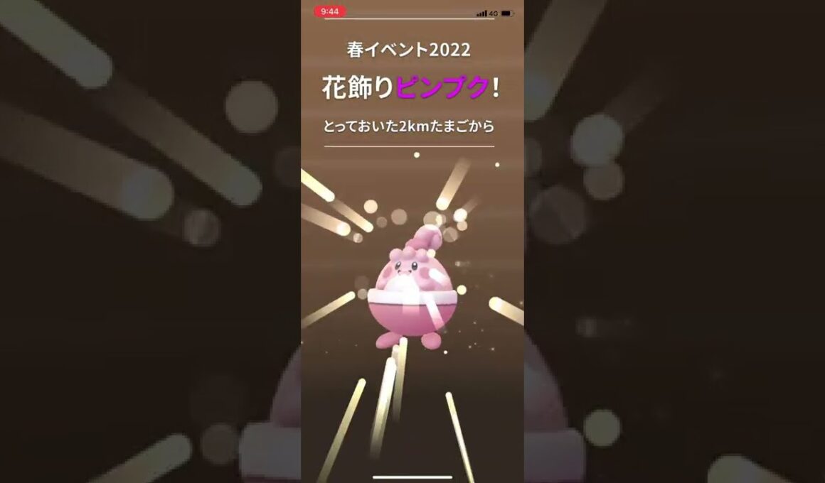 【ポケGO】花飾りを付けたピンプクが2kmたまごから 2022春イベント ポケモンGO