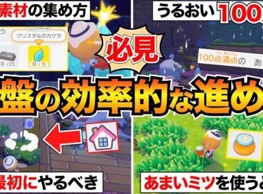 【初心者必見】序盤の効率的な進め方&大事なポイントを解説/うるおい/素材の集め方/ポケセン建て直しなど【ぽこあポケモン攻略】