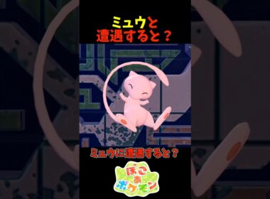 【ぽこあポケモン】ミュウと遭遇すると？