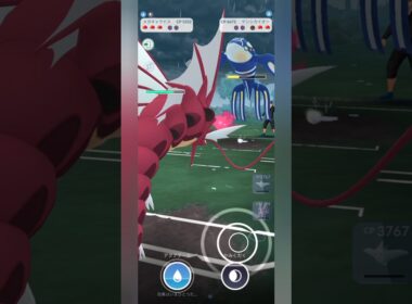 【ポケモンGO】ゲンシカイオーガに強いメガギャラドス！【マスターリーグ】【バトルリーグ】#shorts #ポケモンgo #goバトルリーグ #gbl #マスターリーグ #pokemongo