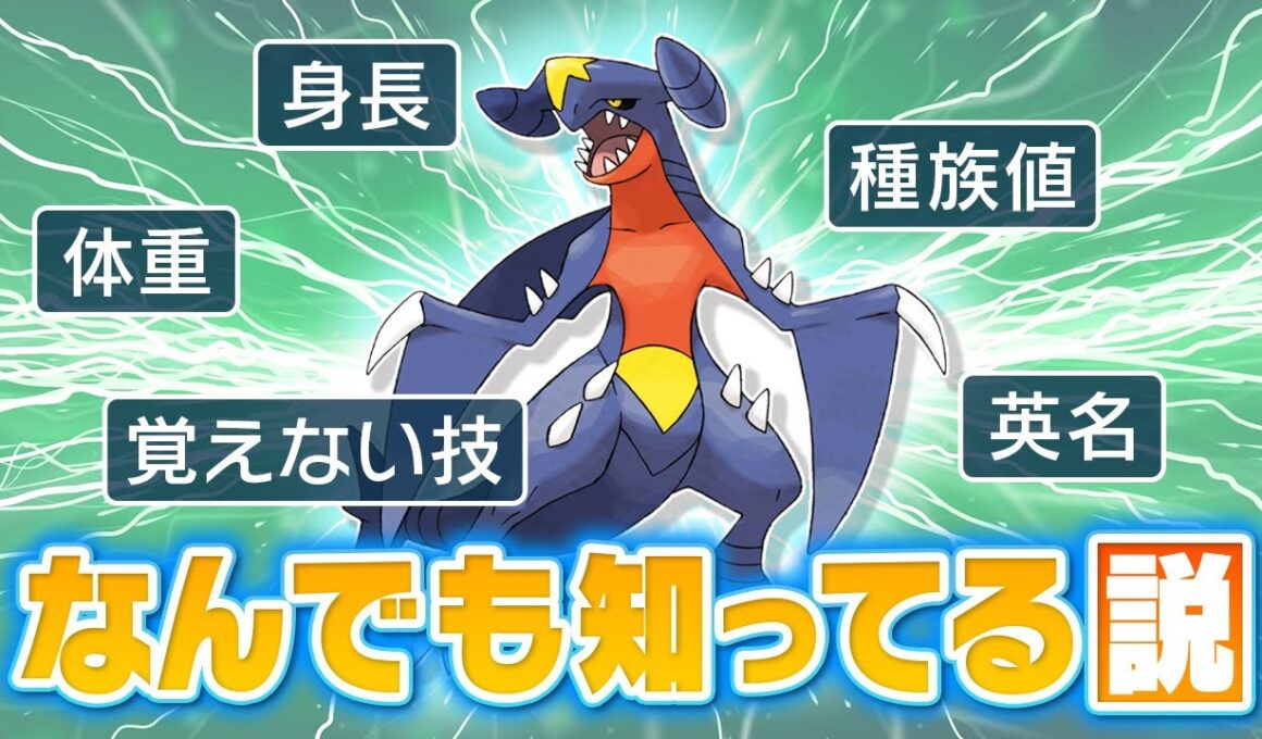 ポケモン界の主人公『ガブリアス』のことなら知らないことなんてないよね？？？