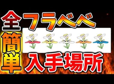 【ポケモンレジェンズZA】全種類のフラベベの入手場所の一覧。これだけは絶対確認しろ【switch2/次世代機/後継機種/新作/続編/ポケモンSV