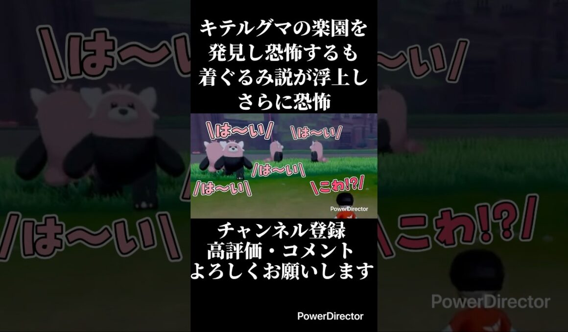 キテルグマの楽園を発見し恐怖するも、全員着ぐるみ説が浮上し別方向で再び恐怖 #ゲーム実況 #ポケモン #ポケモン剣盾 #切り抜き