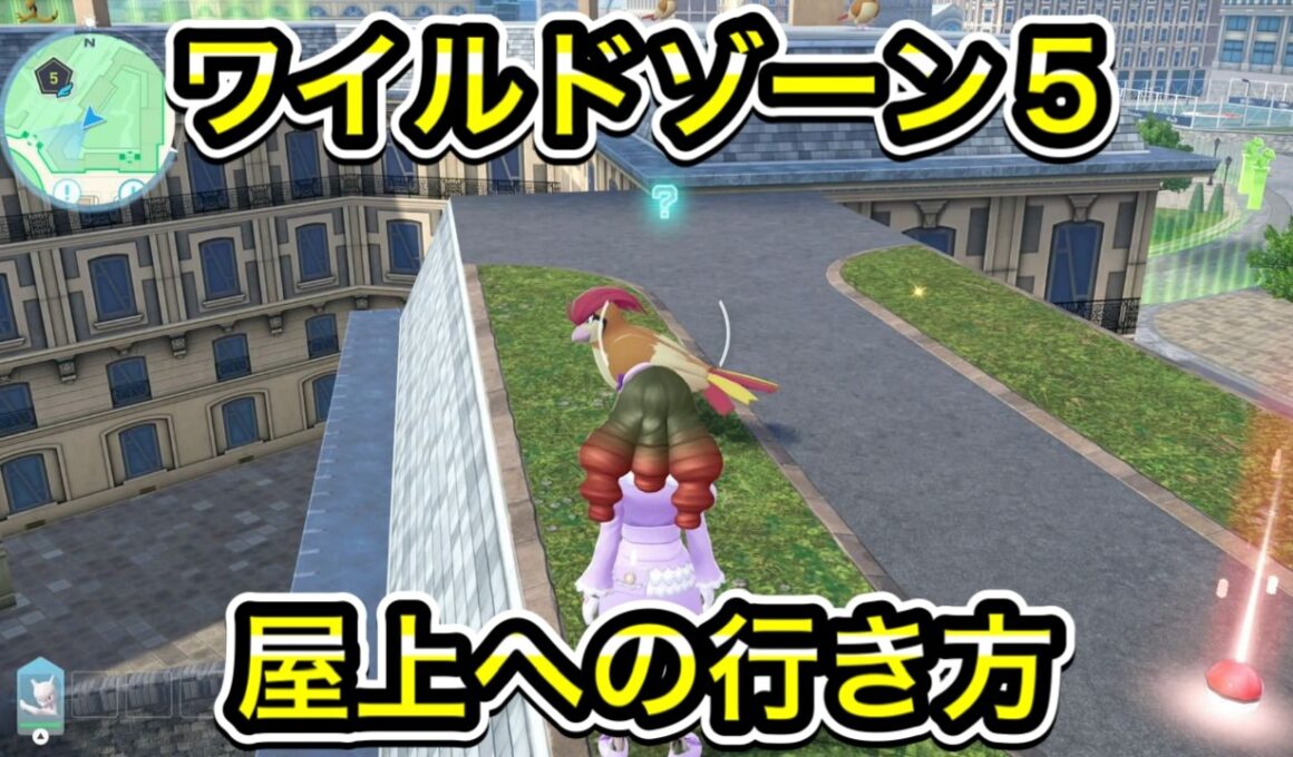 ワイルドゾーン5の屋上への行き方！ラクライとピジョンの場所まで案内します！