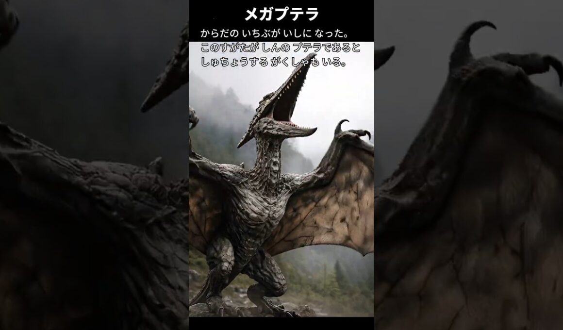 【プテラ】ポケモン図鑑の説明文だけでAIにリアルなモンスター作らせてみた【カビゴン】