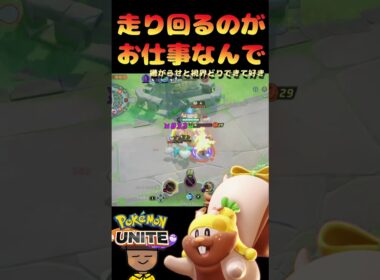 『ポケモンユナイト』走って視界取って嫌がらせして！#ポケモンユナイト #ヨクバリス
