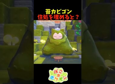 【ぽこあポケモン】苔カビゴンの住処を埋めて日付を変えると？