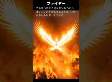 【フリーザー】ポケモン図鑑の説明文だけでAIにリアルなモンスター作らせてみた【サンダー・ファイヤー】