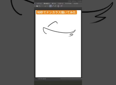 10秒ポケモンシリーズ144「ドンカラス」#shorts #ポケモンsv #ポケモン #ポケモン剣盾 #pokemon #イラスト#イラストメイキング #かみはる