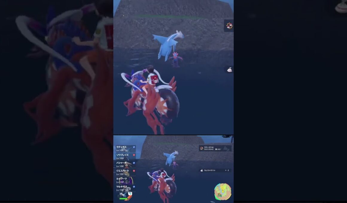 素材集め の邪魔をしないでくれ 色違い ゴルダック #shorts #ポケモンsv #碧の仮面 #碧の円盤