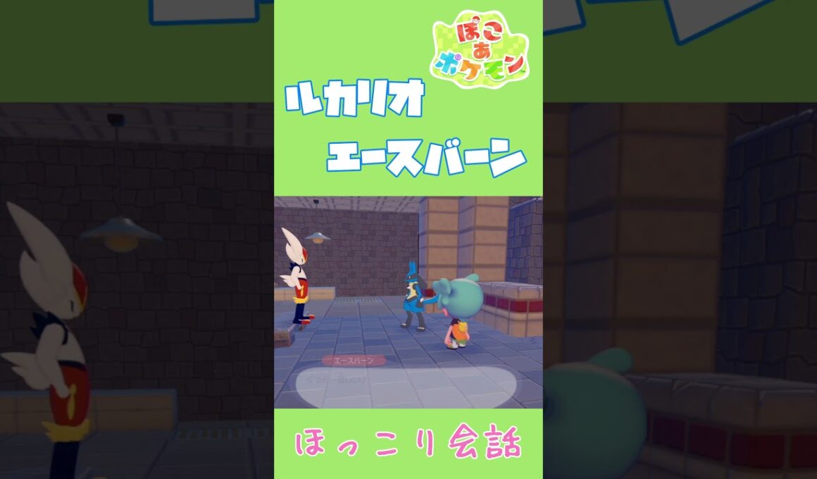 ルカリオ×エースバーンほっこり専用会話【ぽこあポケモン】