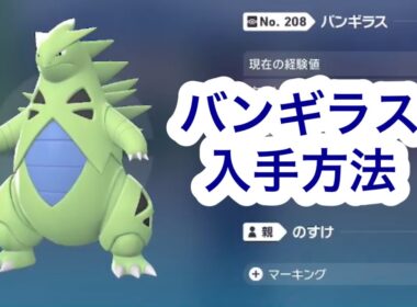 【ポケモンZA】バンギラス入手方法