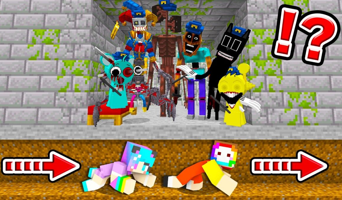 バケモノ看守だらけの刑務所を本気で脱獄しようとした結果！？【まいくら・マインクラフト・ポピープレイタイム/プロトタイプ/スプランキー/ミミッカー/カートゥンキャット/サイレンヘッド】