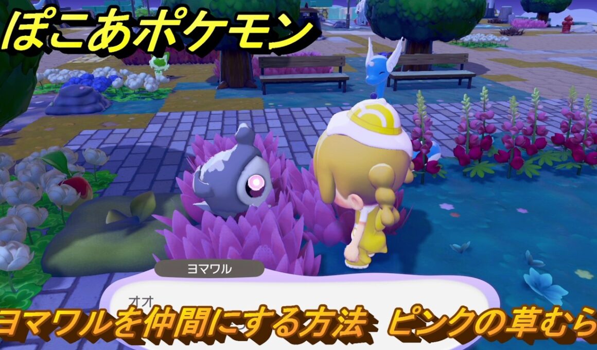 ぽこあポケモン　ヨマワルを仲間にする方法　ピンクの草むら　＃２２７　【ぽこポケ】