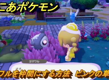 ぽこあポケモン　ヨマワルを仲間にする方法　ピンクの草むら　＃２２７　【ぽこポケ】