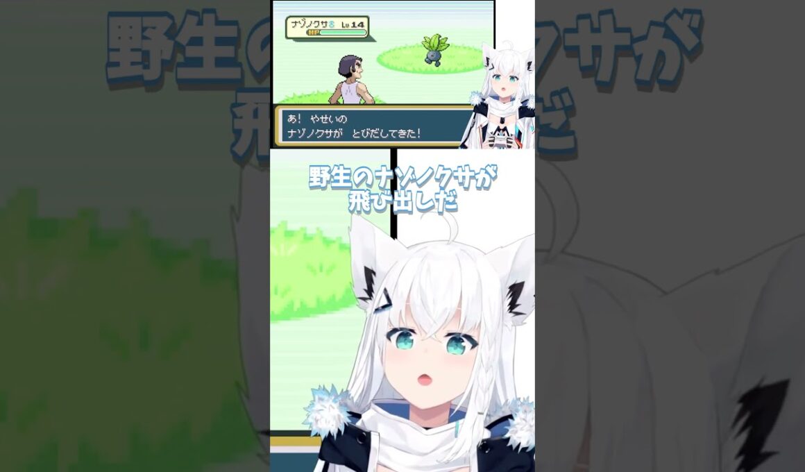 【可愛い】ニョロモなフブちゃん｜白上フブキ/切り抜き【ポケモンファイアレッド】