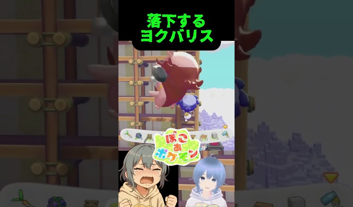 落下するヨクバリス #ぽこあ #ぽこポケ #ぽこあポケモン #ポケモン