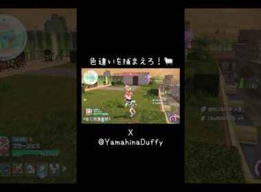 色違いメリープとそれを保護するポッポ🐑⚡️🕊️#ポッポ #メリープ#ポケモンza