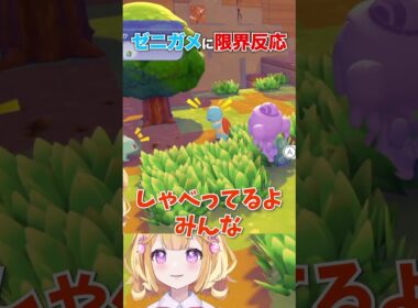 【ぽこあ初見反応】ゼニガメが可愛すぎて限界化したVtuber #ぽこあポケモン #shorts