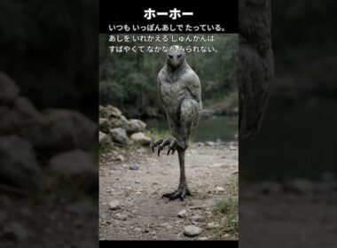 【オタチ】ポケモン図鑑の説明文だけでAIにリアルなモンスター作らせてみた【ホーホー】