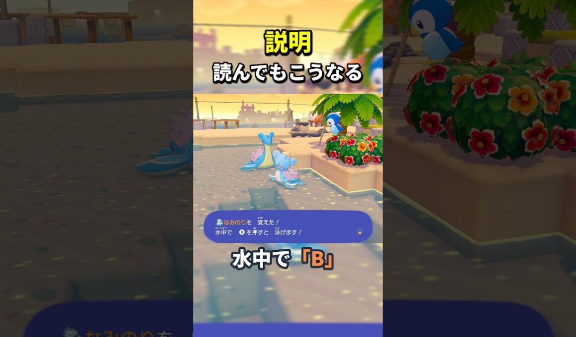【ぽこポケ】水中でポッチャマに話しかけられた結果