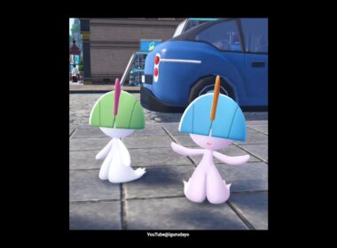 ラルトス達の色ちがい見比べ#pokemonlegendsza #ポケモンza