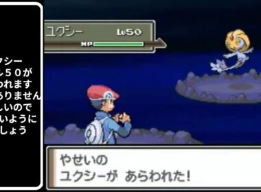 ポケットモンスター　プラチナ　３６　エイチこ　ユクシー捕獲