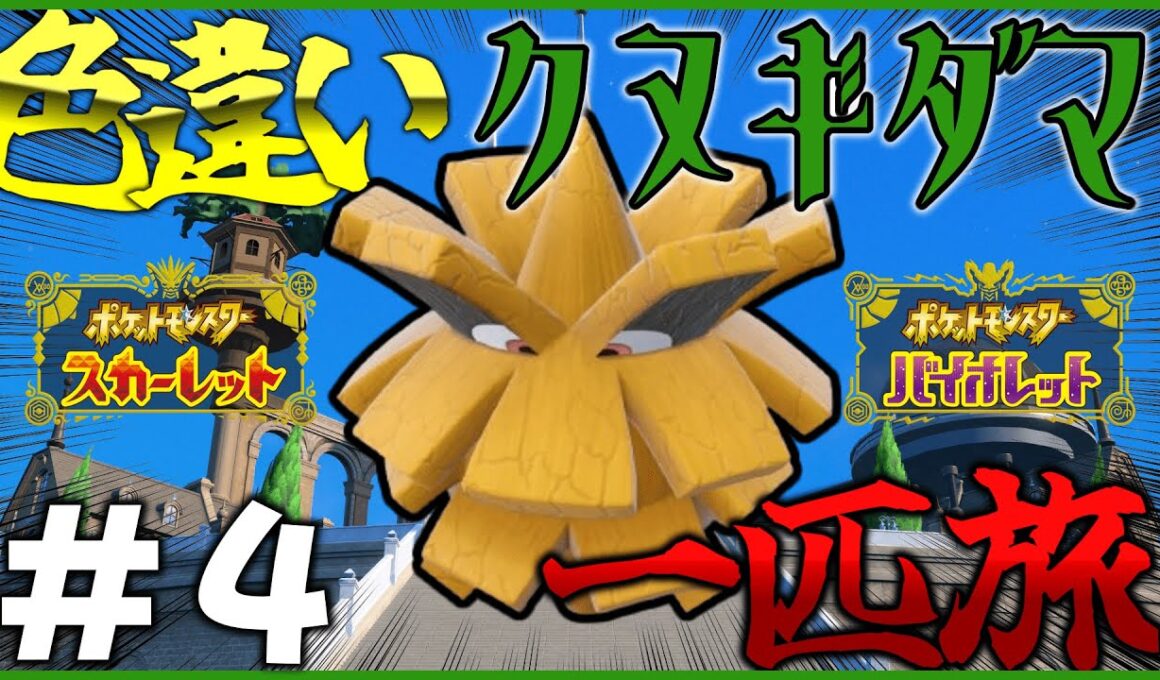 【ポケモン】色違いクヌギダマ一匹でパルデアを旅する。#4【OPEN REC】