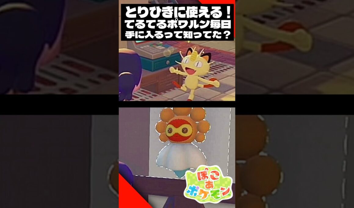 【便利な小ネタ】とりひきに使えるてるてるポワルン！毎日●●で入手可能【ぽこあポケモン】