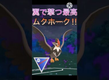 翼で撃つ最高‼︎ ムクホークの火力が圧倒的に高すぎて爽快‼︎ #ポケモンgo #goバトル #goバトルリーグ #gbl