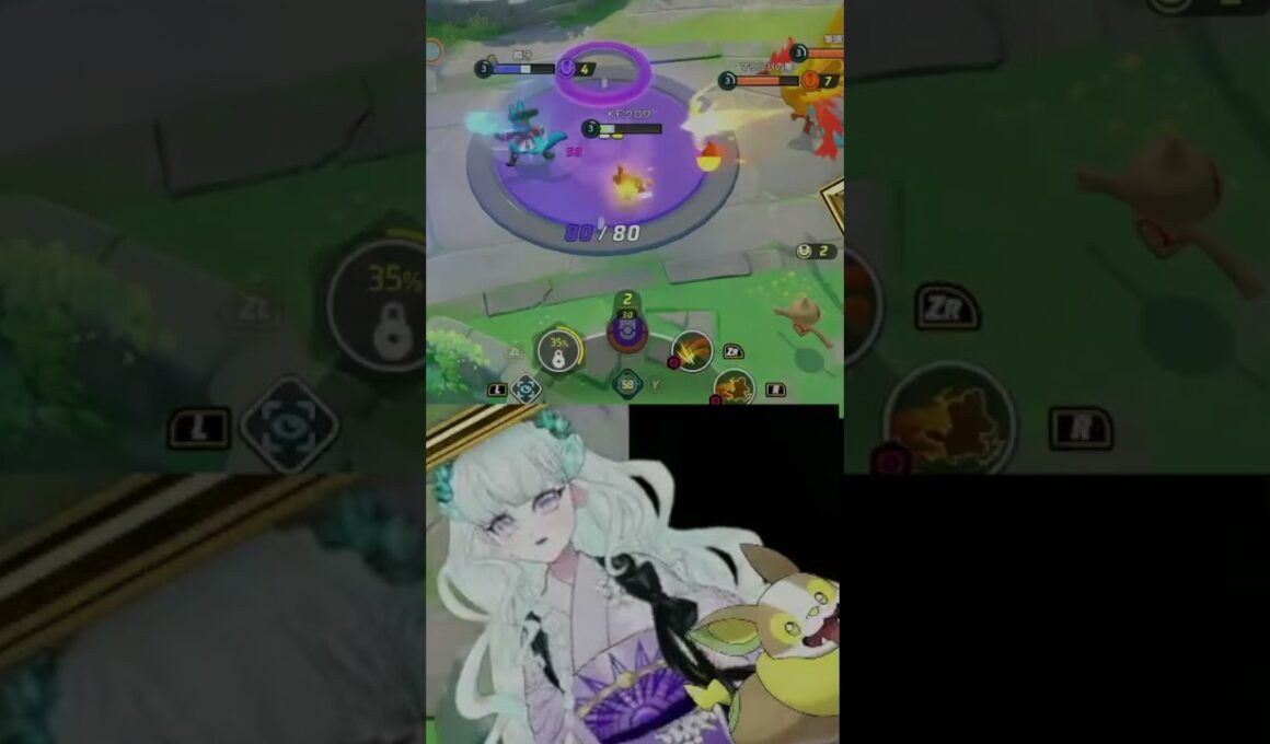 チャチャララーラチャチャ！【切り抜き・クロワ】#ワンパチ   #ポケモンユナイト #pokemonunite #パーモット #ファイヤー