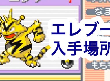 【ポケモンFRLG】エレブー入手場所