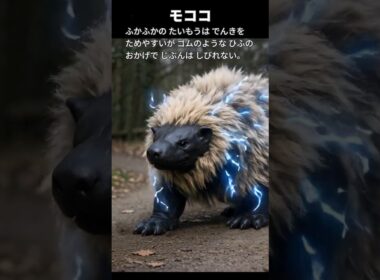 【メリープ】ポケモン図鑑の説明文だけでAIにリアルなモンスター作らせてみた【デンリュウ】