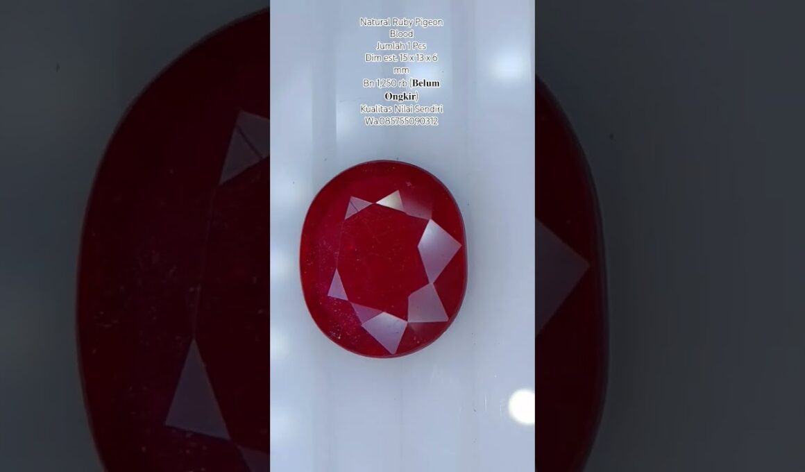 Natural Ruby Pigeon Blood #ruby #pigeon #gemstone