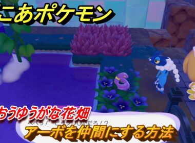 ぽこあポケモン　アーボを仲間にする方法　うるおうゆうがな花畑　＃２２６　【ぽこポケ】