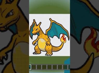 〇〇した人のリザードン#Minecraft#マイクラ #マインクラフト #ピクセルアート # shorts#ポケモン#リザードン