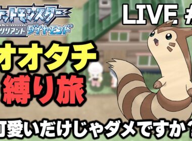 【ダイパリメイク】オオタチ縛り旅！可愛いだけじゃダメですか？【ポケモン／生放送part3】