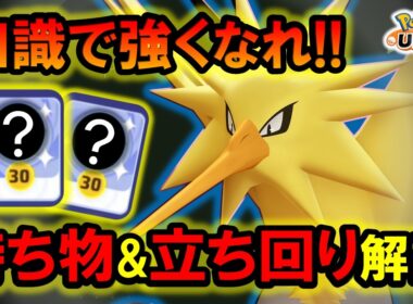 サンダー『持ち物＆立ち回り』徹底解説【ポケモンユナイト】