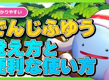 【ぽこあポケモン】でんじふゆうの覚え方と便利な使い方解説！いれかえモードで素材集めやマイニングも簡単！【電磁浮遊】