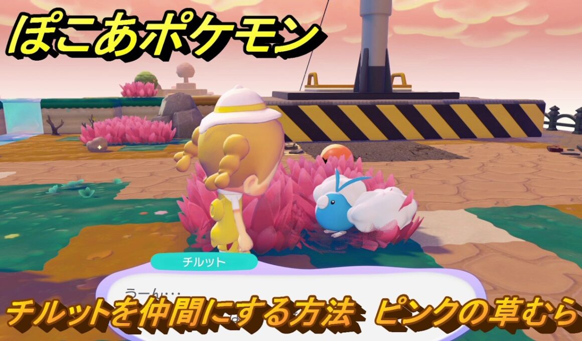 ぽこあポケモン　チルットを仲間にする方法　ピンクの草むら　＃１６１　【ぽこポケ】