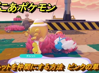 ぽこあポケモン　チルットを仲間にする方法　ピンクの草むら　＃１６１　【ぽこポケ】