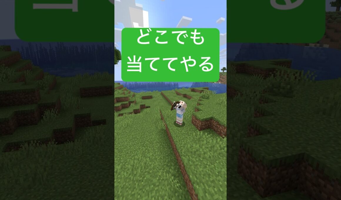 ラプラスちゃん矢、どこからでも当ててやるよ🎯#shorts #マインクラフト #マインクラフト #いろはス