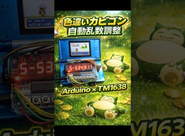 【自動乱数調整】Arduino UNO × TM1638で色違いカビゴンを自動操作で乱数調整【FRLG ファイアレッド/リーフグリーン】